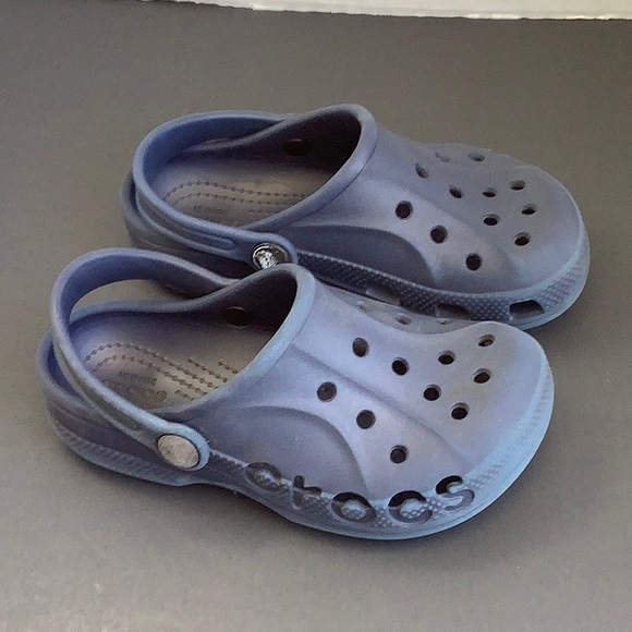 Crocs kids Baya Clog unisex Sandals Navy Blue/ 11C - Picture 2 of 4